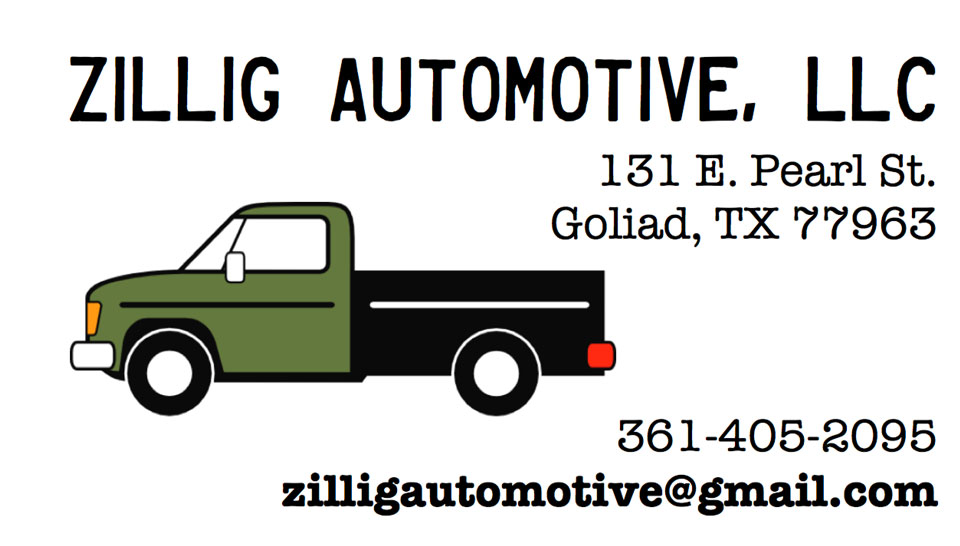 Zillig Automotive Business Card